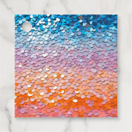 Para Recuerdos Etiquetas de regalo de arte con lentejuelas colori