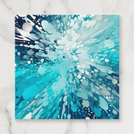 Para Recuerdos Etiquetas de regalo de arte con pintura salpicada