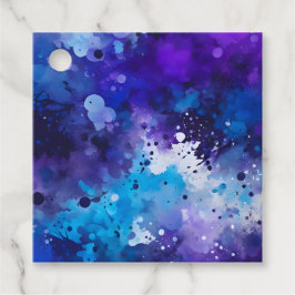 Para Recuerdos Etiquetas de regalo de arte con pintura salpicada