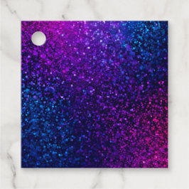 Para Recuerdos Etiquetas de regalo de arte con purpurina colorida