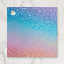 Para Recuerdos Etiquetas de regalo de arte con purpurina colorida