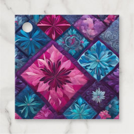 Para Recuerdos Etiquetas de regalo de arte de colcha de patchwork