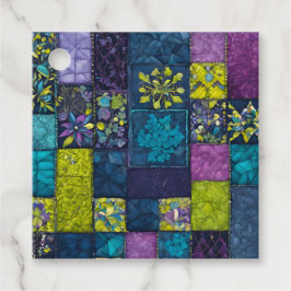 Para Recuerdos Etiquetas de regalo de arte de colcha de patchwork