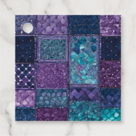 Para Recuerdos Etiquetas de regalo de arte de colcha de patchwork