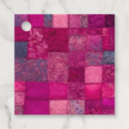 Para Recuerdos Etiquetas de regalo de arte de colcha de patchwork