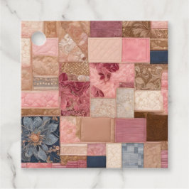 Para Recuerdos Etiquetas de regalo de arte de colcha de patchwork