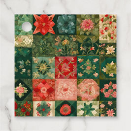 Para Recuerdos Etiquetas de regalo de arte de colcha de patchwork