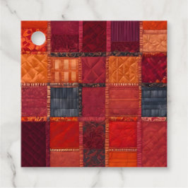 Para Recuerdos Etiquetas de regalo de arte de colcha de patchwork