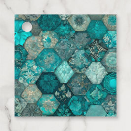 Para Recuerdos Etiquetas de regalo de arte de colcha de patchwork