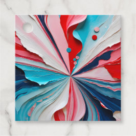 Para Recuerdos Etiquetas de regalo de arte de collage de papel co