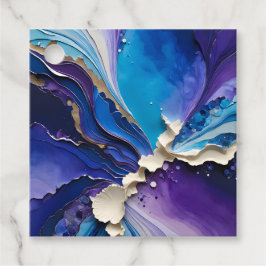 Para Recuerdos Etiquetas de regalo de arte de collage de papel co