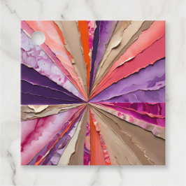 Para Recuerdos Etiquetas de regalo de arte de collage de papel co