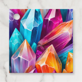 Para Recuerdos Etiquetas de regalo de arte de cristal de roca col