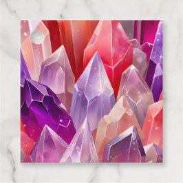 Para Recuerdos Etiquetas de regalo de arte de cristal de roca col