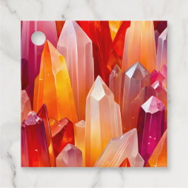 Para Recuerdos Etiquetas de regalo de arte de cristal de roca col