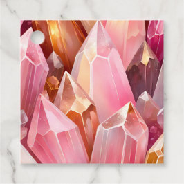 Para Recuerdos Etiquetas de regalo de arte de cristal de roca col