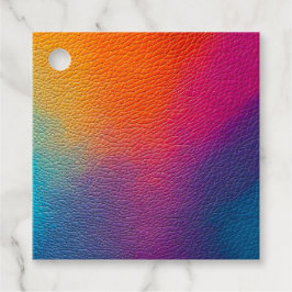 Para Recuerdos Etiquetas de regalo de arte de cuero colorido