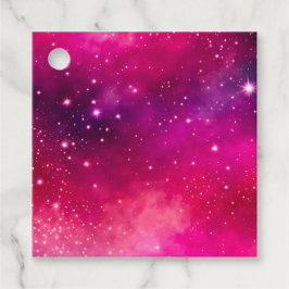 Para Recuerdos Etiquetas de regalo de arte de galaxia coloridas