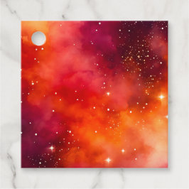 Para Recuerdos Etiquetas de regalo de arte de galaxia coloridas