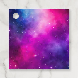 Para Recuerdos Etiquetas de regalo de arte de galaxia coloridas