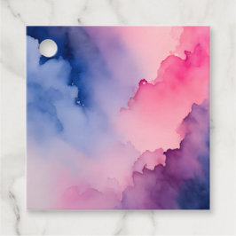 Para Recuerdos Etiquetas de regalo de arte de humo coloridas
