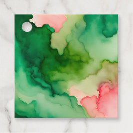 Para Recuerdos Etiquetas de regalo de arte de humo coloridas