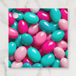 Para Recuerdos Etiquetas de regalo de arte de jelly bean colorida