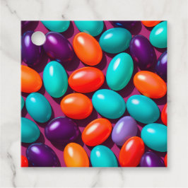Para Recuerdos Etiquetas de regalo de arte de jelly bean colorida