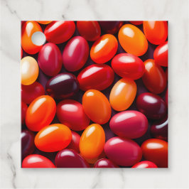 Para Recuerdos Etiquetas de regalo de arte de jelly bean colorida