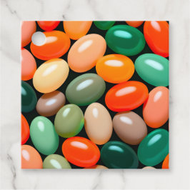 Para Recuerdos Etiquetas de regalo de arte de jelly bean colorida