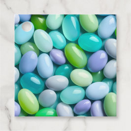 Para Recuerdos Etiquetas de regalo de arte de jelly bean colorida