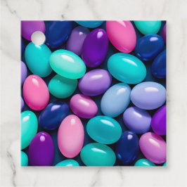 Para Recuerdos Etiquetas de regalo de arte de jelly bean colorida