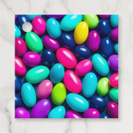 Para Recuerdos Etiquetas de regalo de arte de jelly bean colorida