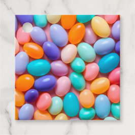 Para Recuerdos Etiquetas de regalo de arte de jelly bean colorida