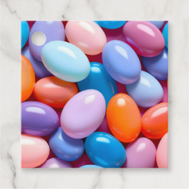 Para Recuerdos Etiquetas de regalo de arte de jelly bean colorida