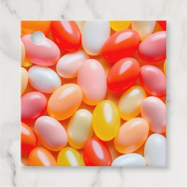 Para Recuerdos Etiquetas de regalo de arte de jelly bean colorida