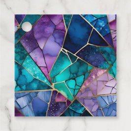 Para Recuerdos Etiquetas de regalo de arte de mosaico de vidrio c