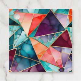 Para Recuerdos Etiquetas de regalo de arte de mosaico de vidrio c