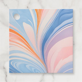 Para Recuerdos Etiquetas de regalo de arte de papel pintado color