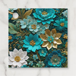 Para Recuerdos Etiquetas de regalo de arte de punto de aguja flor