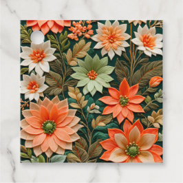 Para Recuerdos Etiquetas de regalo de arte de punto de aguja flor
