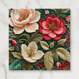 Para Recuerdos Etiquetas de regalo de arte de punto de aguja flor