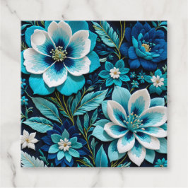 Para Recuerdos Etiquetas de regalo de arte de punto de aguja flor