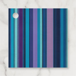 Para Recuerdos Etiquetas de regalo de arte de tela a rayas colori