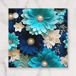 Para Recuerdos Etiquetas de regalo de arte de tela floral colorid