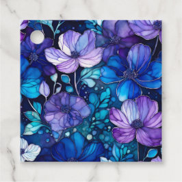 Para Recuerdos Etiquetas de regalo de arte de tinta floral colori