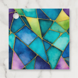 Para Recuerdos Etiquetas de regalo de arte de vidrio con manchas 