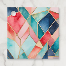 Para Recuerdos Etiquetas de regalo de arte de vidrio con manchas 