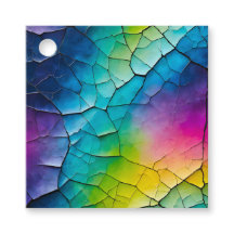 Etiquetas de regalo de arte en papel con grietas c