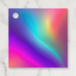 Para Recuerdos Etiquetas de regalo de arte metálico colorido